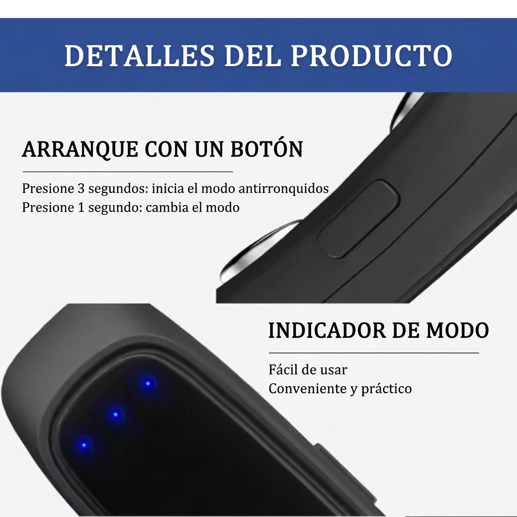 Anti-Ronquidos Inteligente con Pulsos EMS