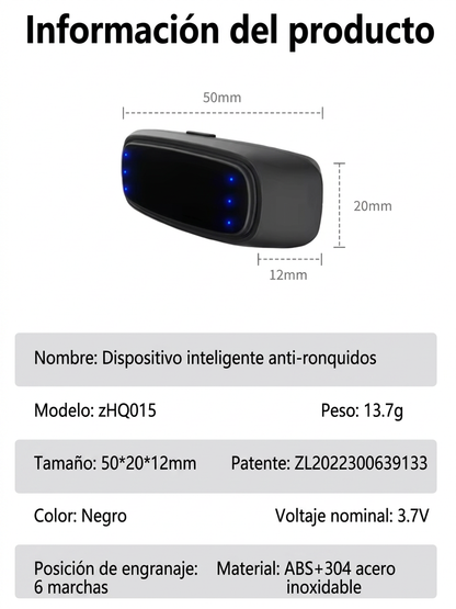 Anti-Ronquidos Inteligente con Pulsos EMS
