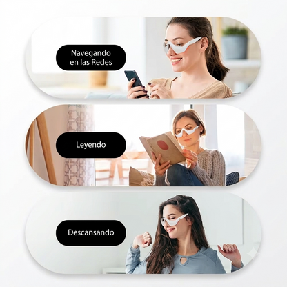 Lentes de Masaje y Terapia de Luz Roja