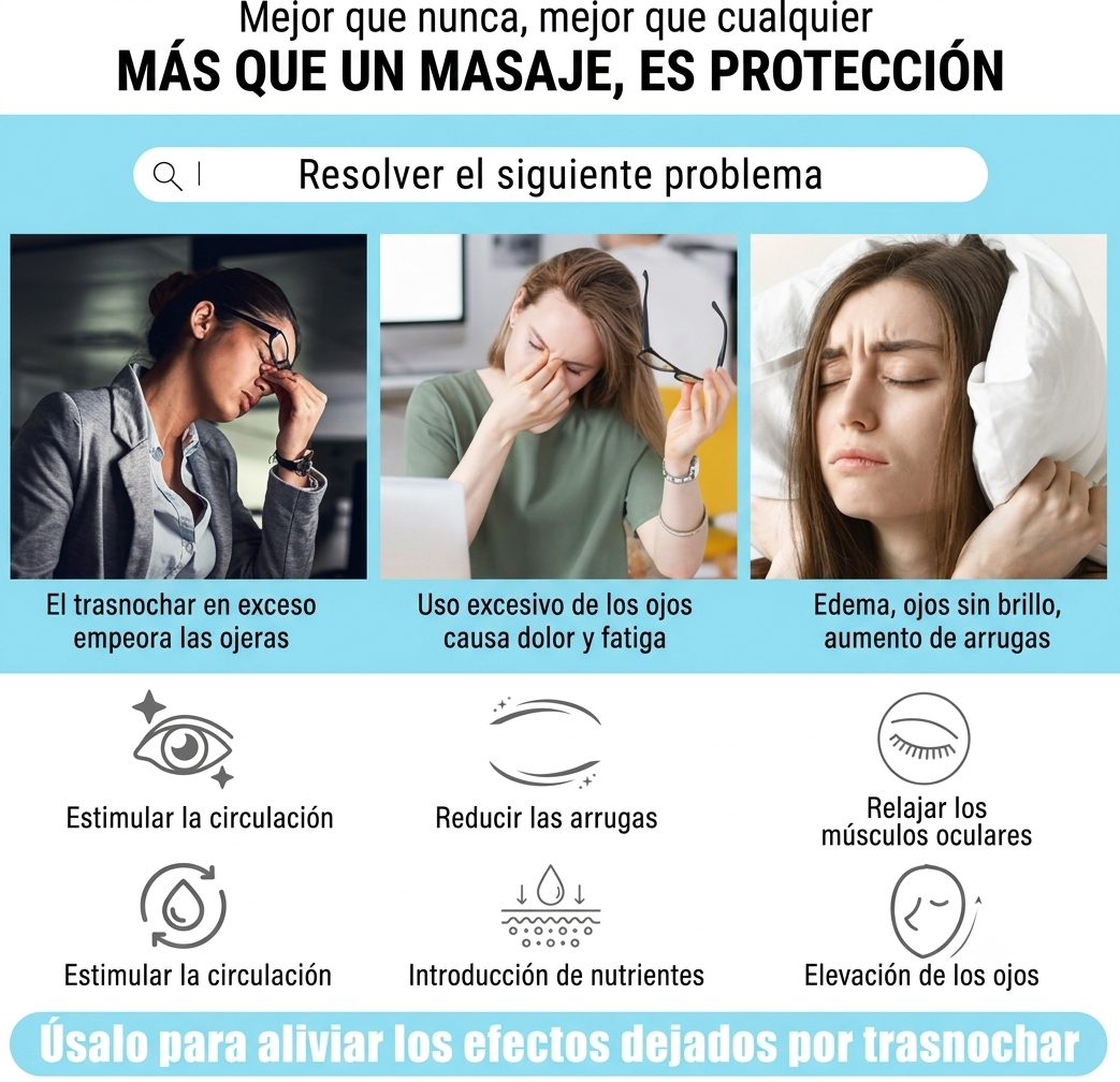Lentes de Masaje y Terapia de Luz Roja