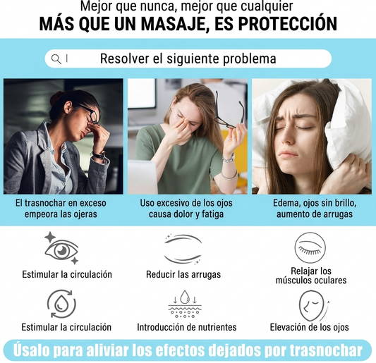 Lentes de Masaje y Terapia de Luz Roja
