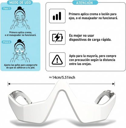 Lentes de Masaje y Terapia de Luz Roja